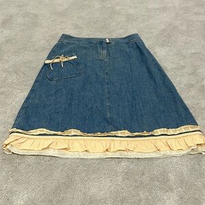 Women’s J.Jill size 8 midi Jean skirt